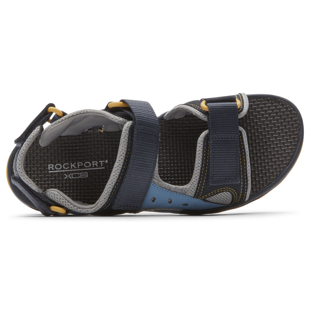 Rockport Mens Sandals Blue - Trail Technique Adjustable Velcro - UK 395-LRWDSU